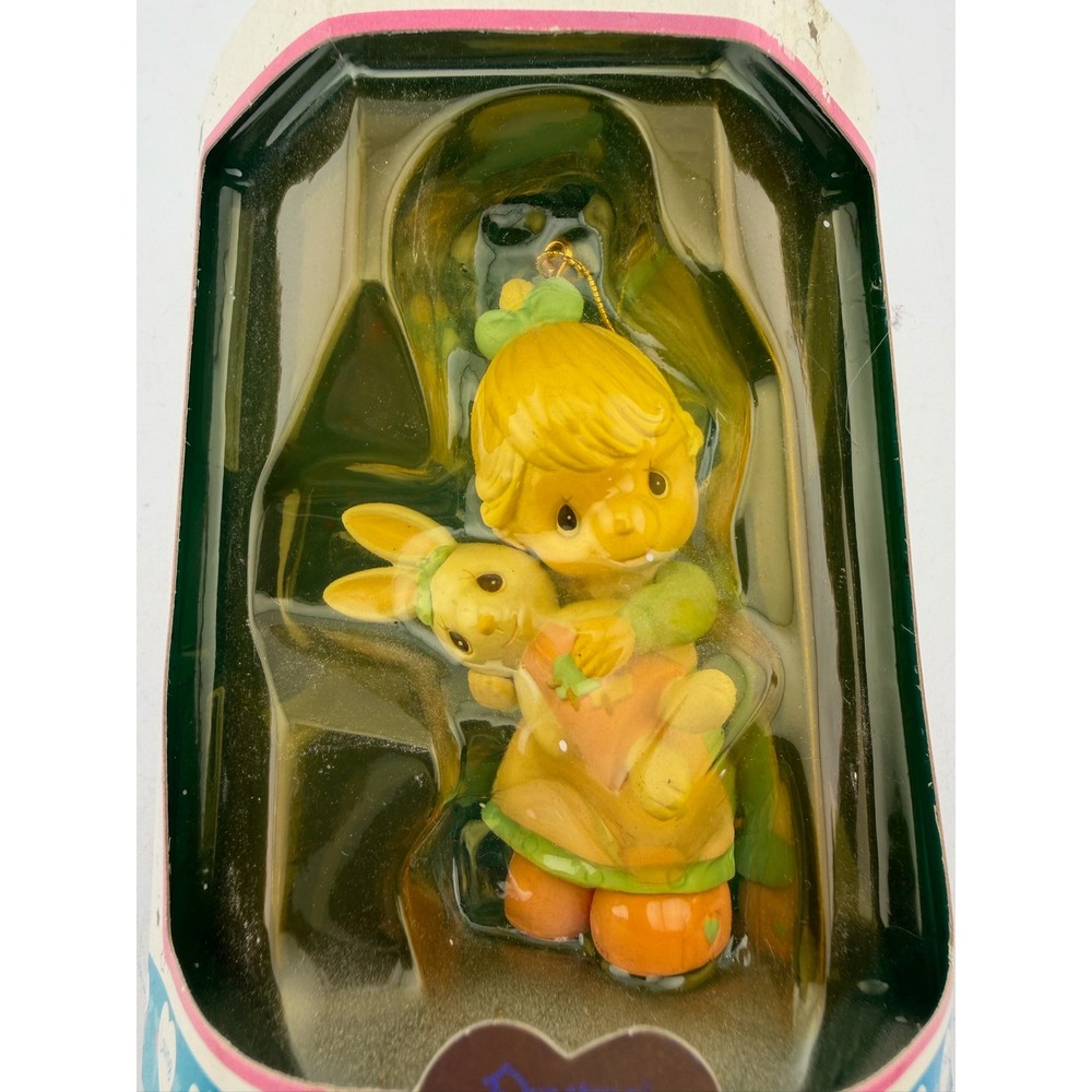 Precious Moments Holiday Ornament Boy‎ Holding Bunny Easter Spring Enesco